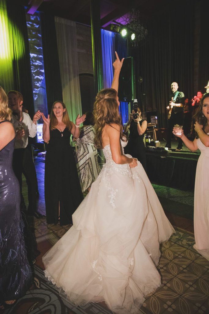Union Station, dancing, bride, band, Elliot Events